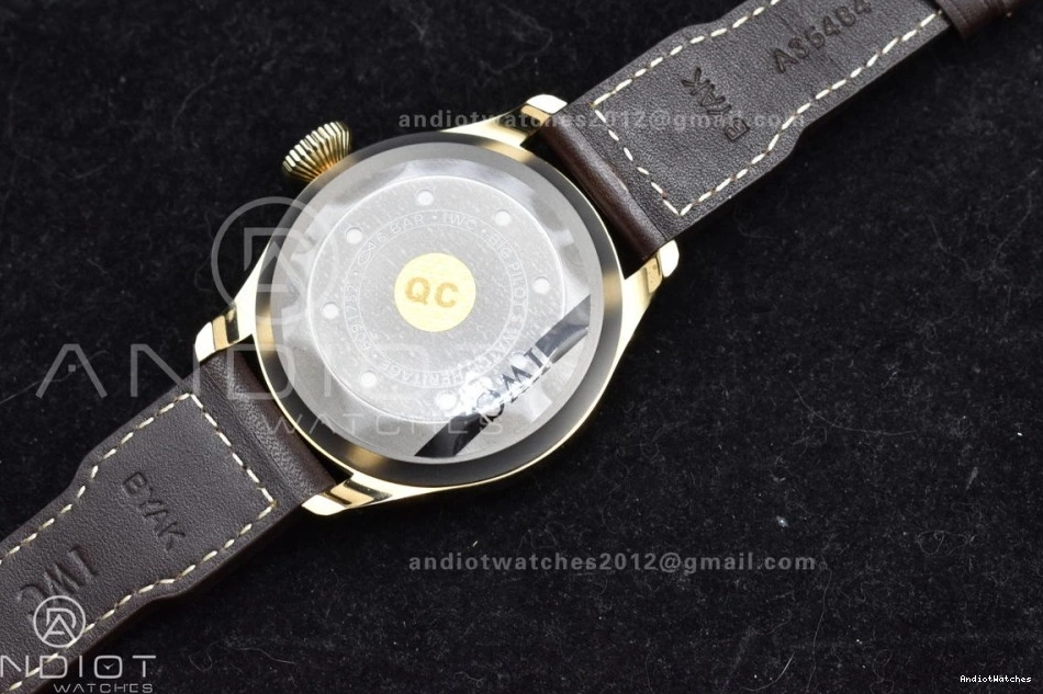 Brown on ZF Leather A Bronze Strap IW501005 Minimalist Real 519 1:1 Edition Dial Pilot Black Big Best 1121